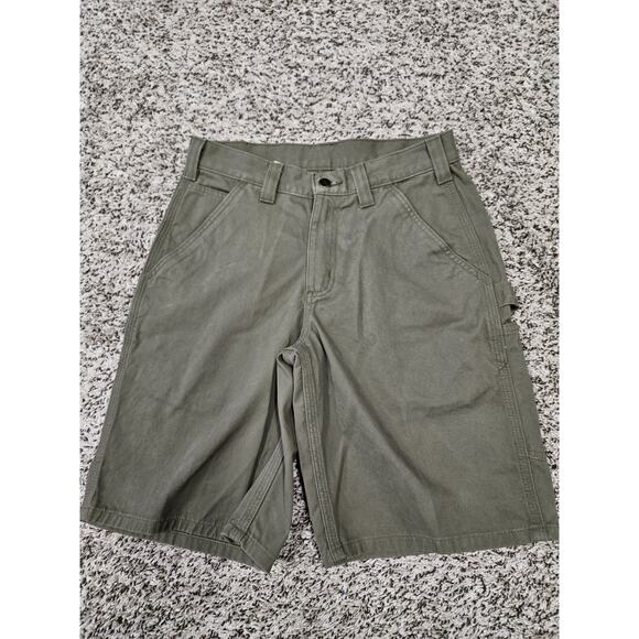 Vintage Carhartt Cargo Utility Shorts 30 Army Green - Picture 1 of 7